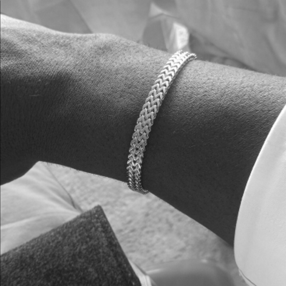 Men’s Stainless Steel link bracelet - Picture 6 of 8